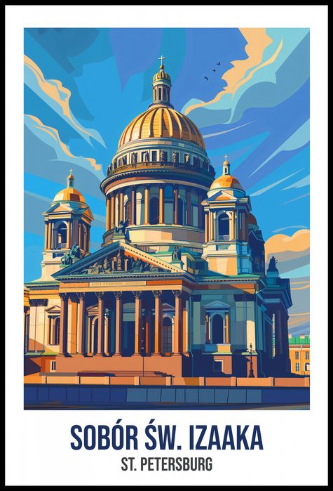 Plakat 68x101cm Sobór św. Izaaka