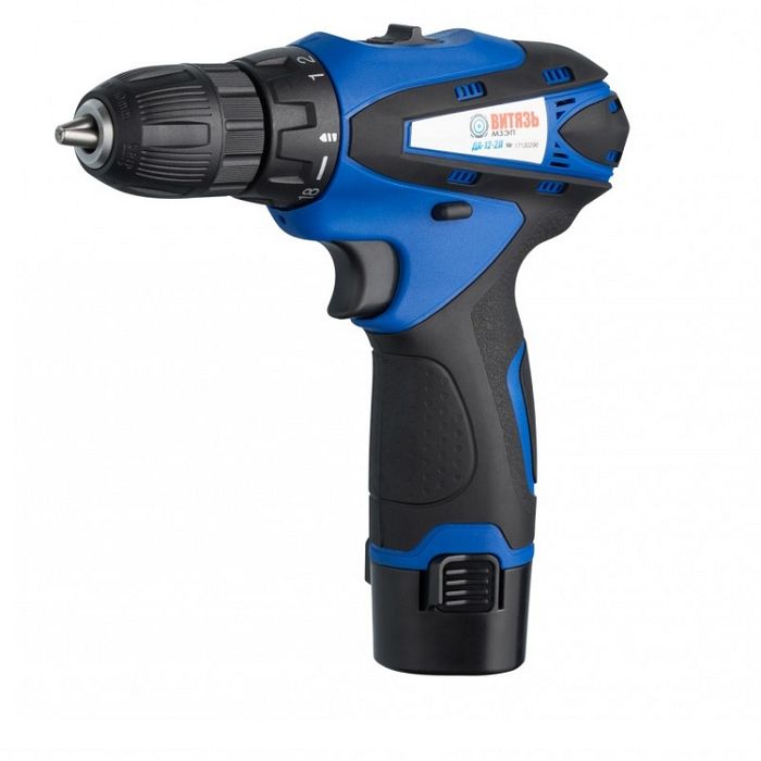 Шуруповерт Дрель Витязь 12В 2Акум Кейс Бита Зарядное