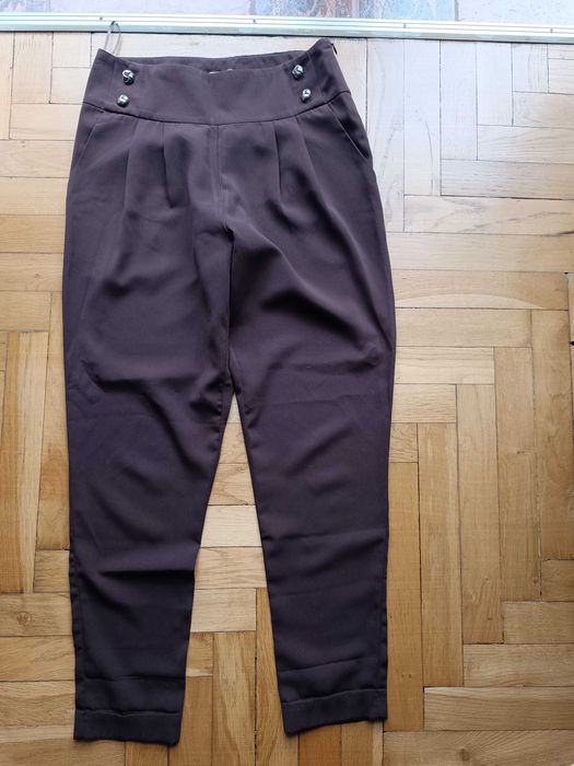 Spodnie czekoladowe S 36