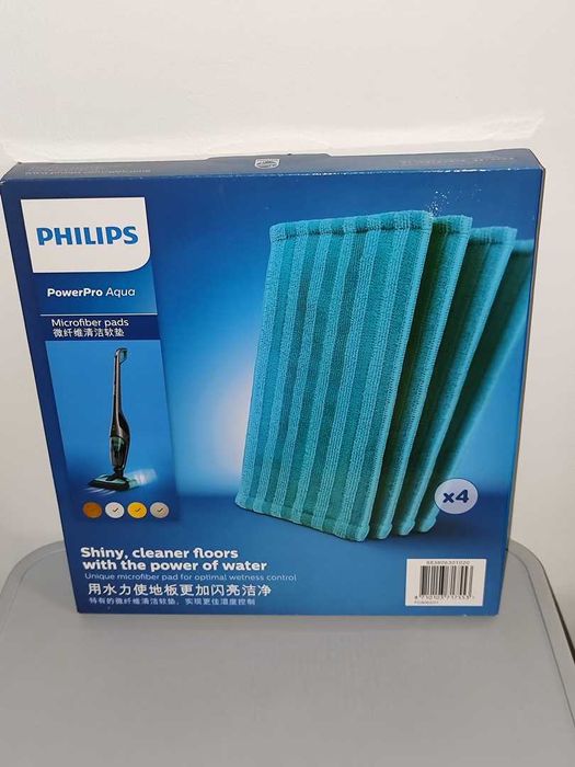 Philips PowerPro Aqua Nakładki Mopujące Pody Myjące 4 Sztuki Nowe