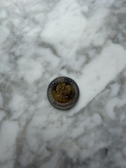 Moneta kolekcjonerska pięć złotych Księży Młyn w Łodzi 2016 rok