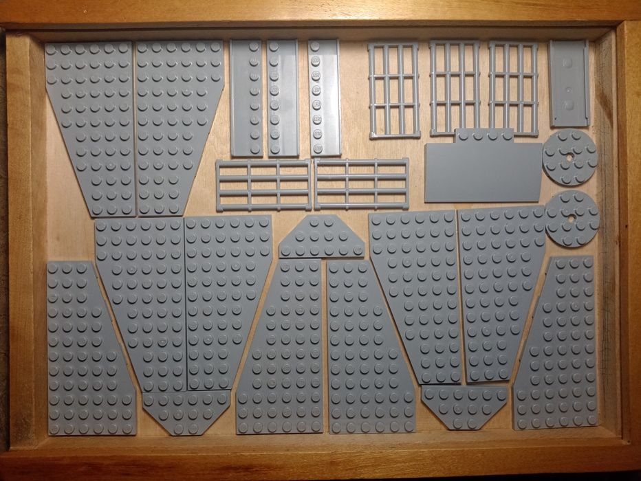 Lego деталі. Оригінал. Темно-сірі та світло-сірі кольори