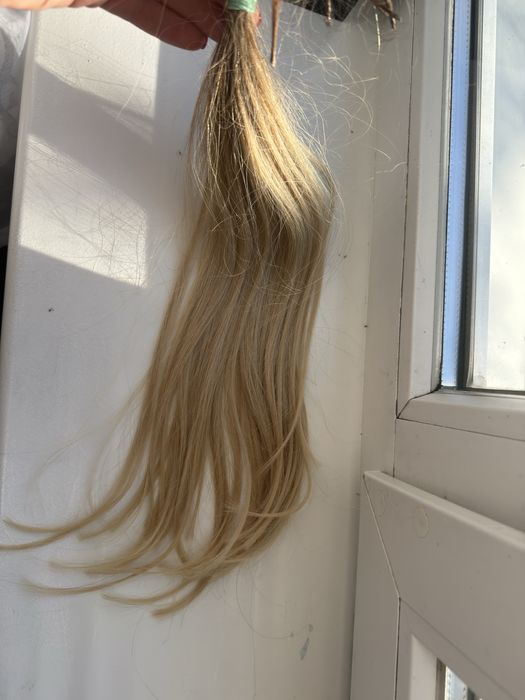 Натуральне словʼянське  волосся світле