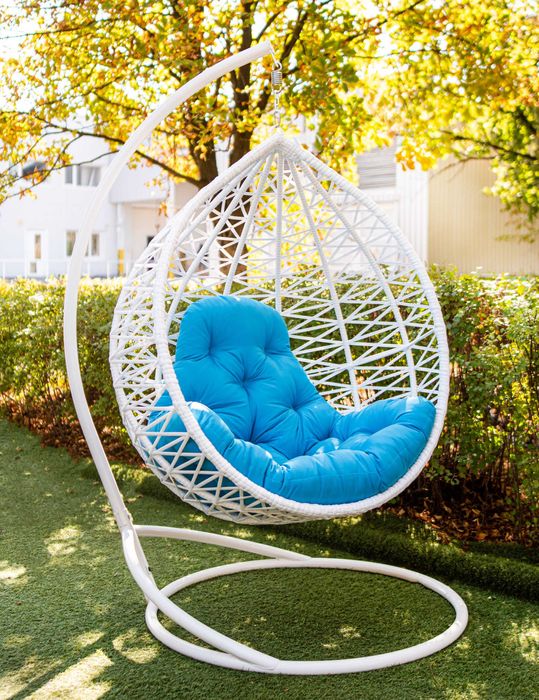 Удобное Подвесное Кресло Кокон плетёное ротангом Качели для дома-улицы