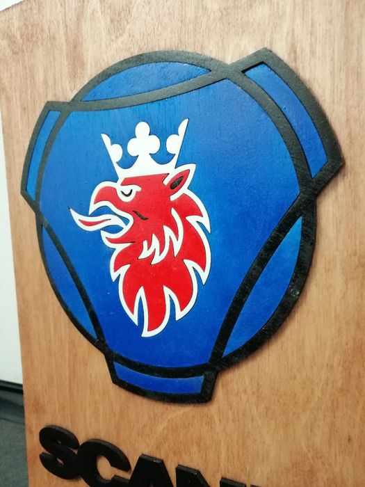 Scania logo A4 sklejla