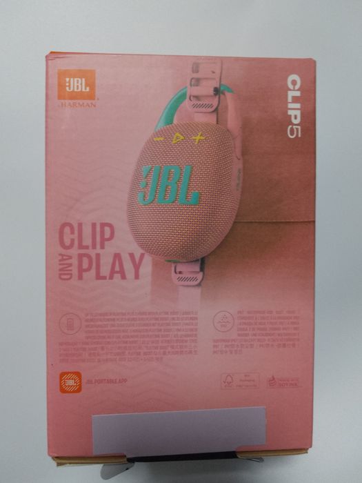 Портативна Bluetooth-колонка JBL (рожево-м’ятна) Нова