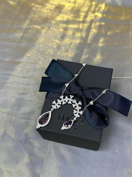 Naszyjnik regulowany APM Purple Pear Arch
