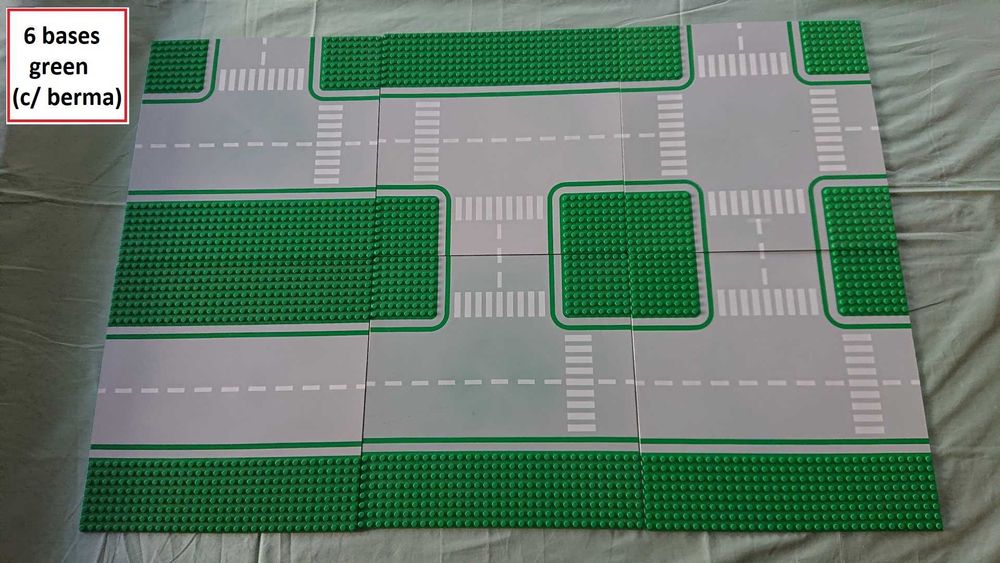 LECO CITY -  3 Lotes Placas / Bases / Estradas (ANOS 80-90)