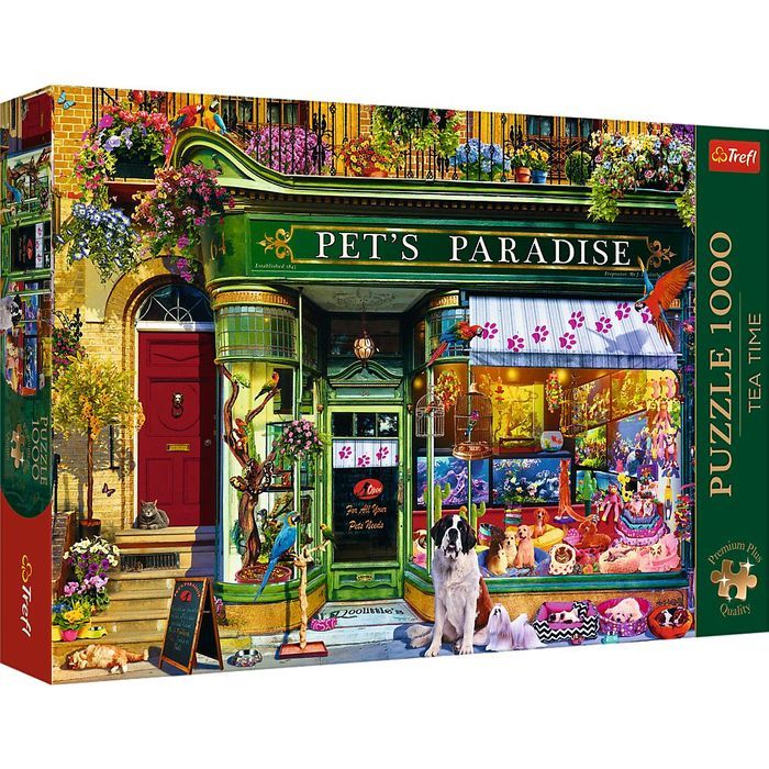 Puzzle 1000 Premium Plus Tea Time Raj Dla Zwierząt 10841 Trefl Pap