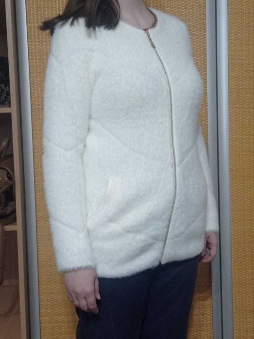 Sweter damski narzutka bolerko ślubne J&X rozmiar M/L