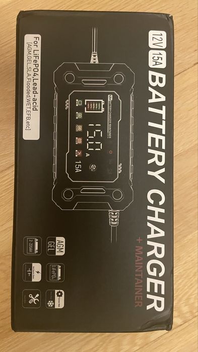 Зарядное устройство 12v 12/24v 10a 15a для авто lifepo4 зарядка