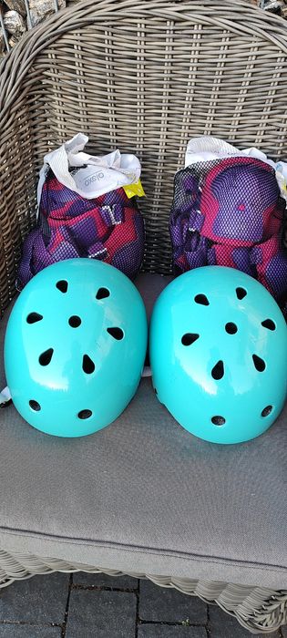 Kask oxelo i ochraniacze na rolki 2szt