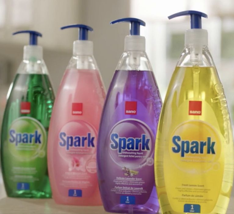 Средство для мытья посуды Sano Spark