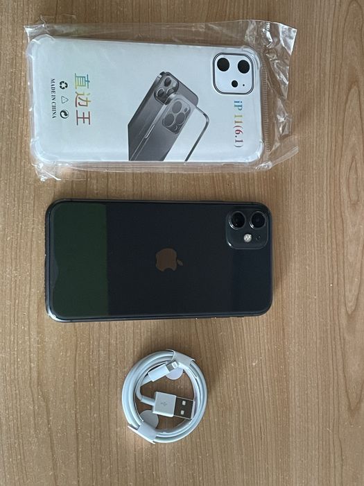 iPhone 11 128GB Preto com Capa e Carregador - Ecra Partido