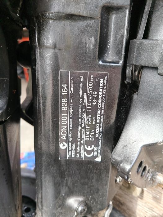 Silnik zaburtowy Suzuki 15 manetka