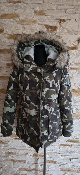 Kurtka moro ocieplana z kapturem, Superdry, rozmiar S