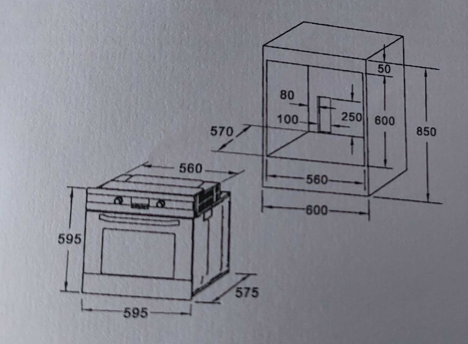 Forno elétrico de encastre