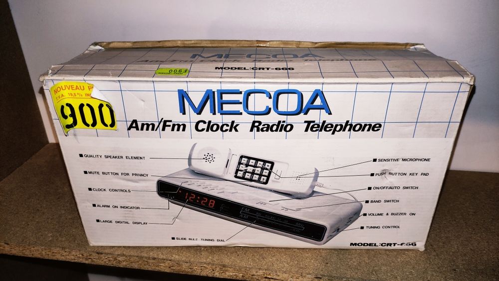 Radio telefon zegar 3w1