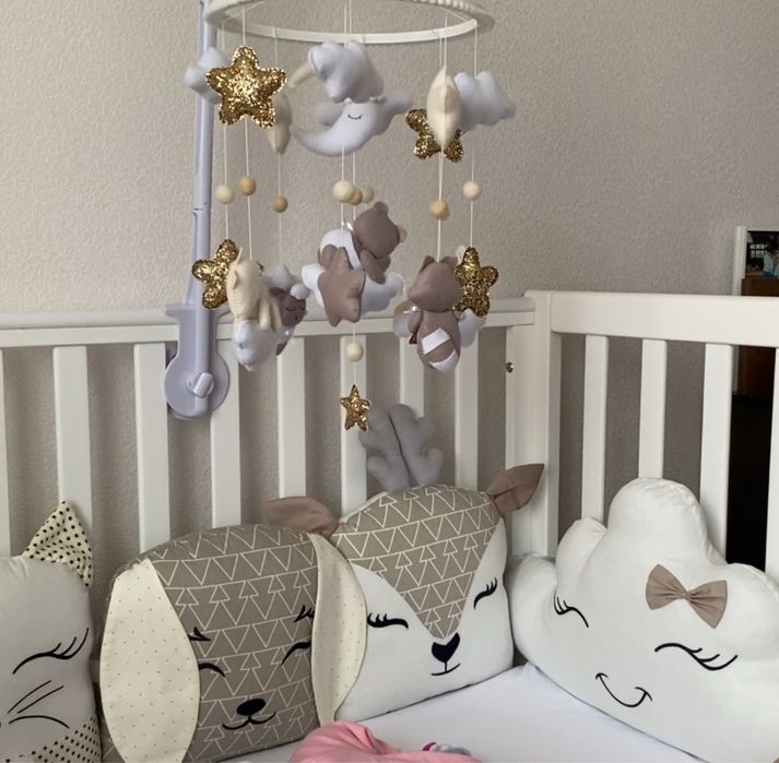 Подушечки-бортики у дитяче ліжечко, подушки-бортики