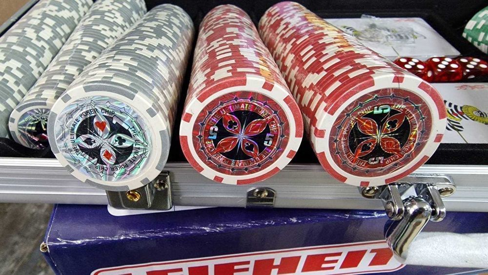 Покер професійний набір 500 фішок Подарунковий набір 500фіш. 2 колоди