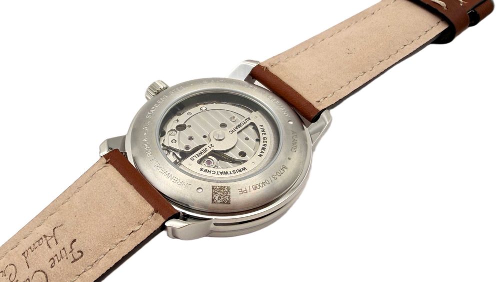Zegarek Męski Zeppelin Atlantic 8470-5 Automatic Niebieski Powystawowy Idealny