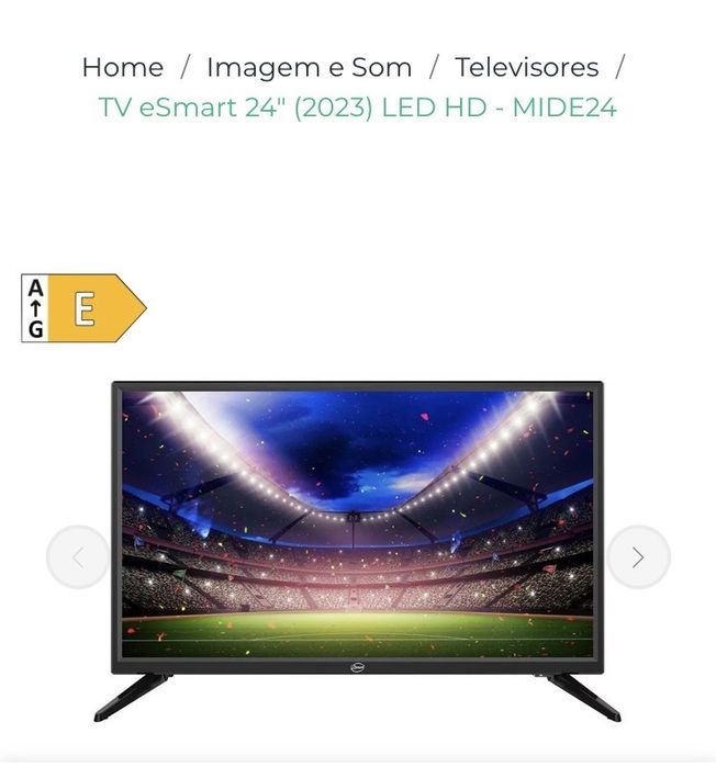 Esmart tv  24 fatura e garantia incluida
