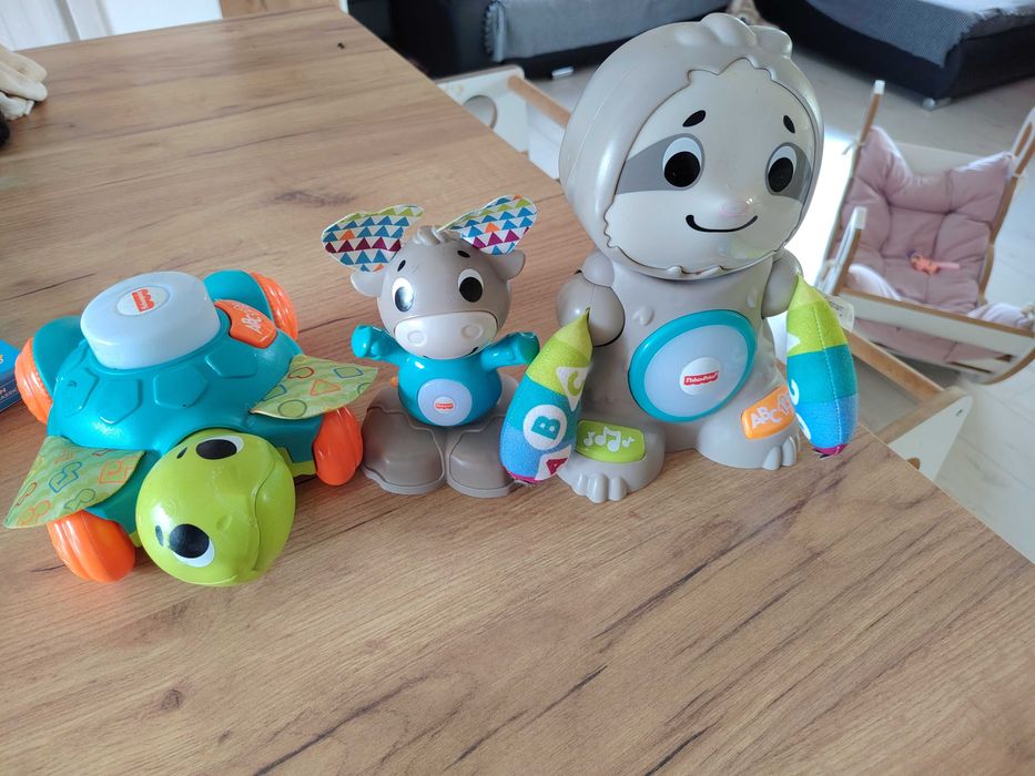 Fisher-Price Linkimals Łoś Leniwiec Żółw Zabawki