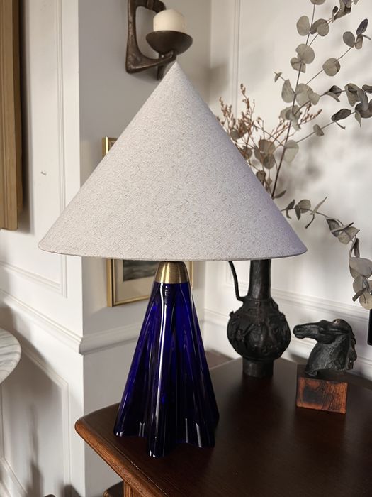 Lampa LeKlint Le Klint duńska Dania szkło gięte vintage 1970 ikona designu klasyk duńskiego danish lampka stołowa unikat kolekcjonerska