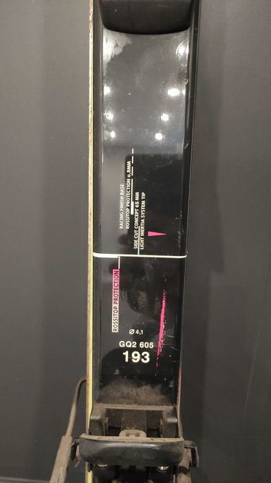 Narty Retro Rossignol V5 193 cm + Wiązania | Kolekcjonerskie