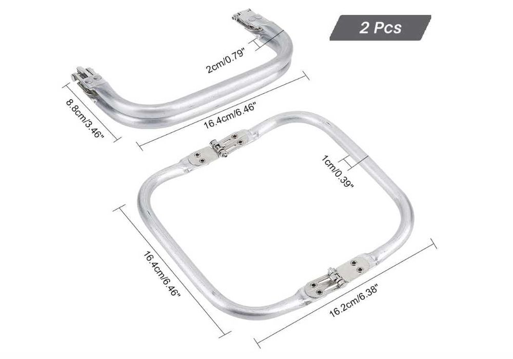 aluminiowa ramka zapięcie do torebki 2 szt