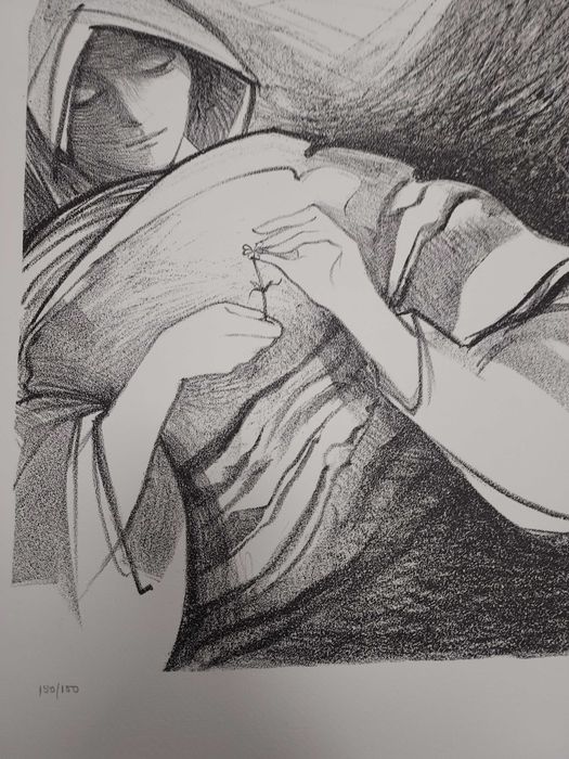 Serigrafia Helena Abreu Numerada e assinada pela artista