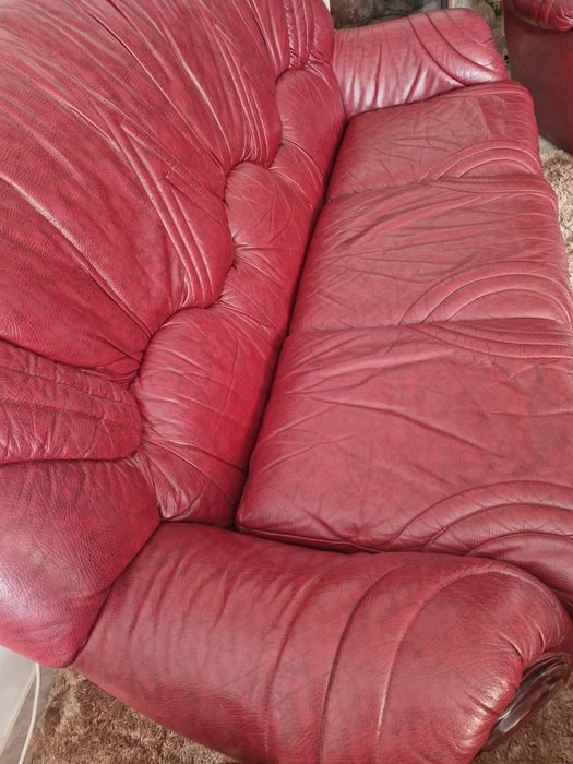 Sofás em pele genuína como novos