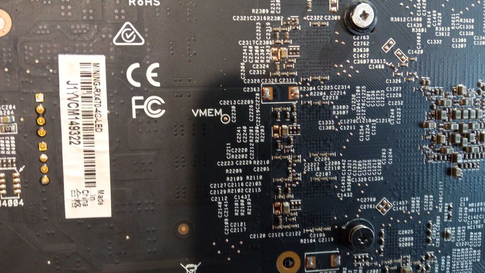 Видеокарта ASUS MINING RX 470-4GB-DDR5 LED