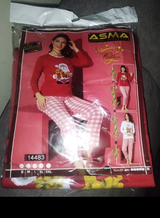 Piżama damska świąteczna