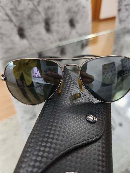 Ray -Ban Aviator Originais.Edição carbon Fiber(hastes em carbono)