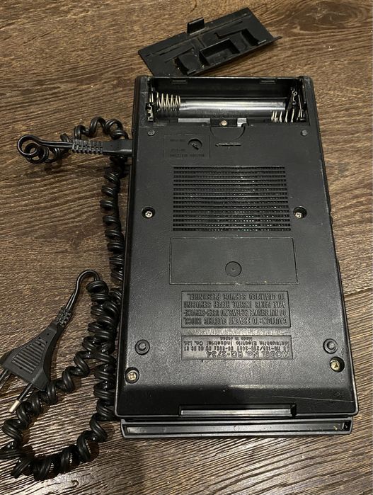 National Panasonic Slim Line Portable Cassette Tape Recorder RQ2734