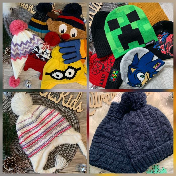 Тепла шапка фліс/штуч.хутро для хлопчика/дівчинки з 3 міс до +13років