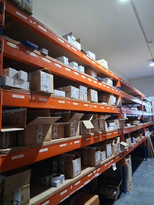 ID123-Vendo Estante armazém(L91cmxC8,47mxA2,47m)5 prateleiras 3 coluna