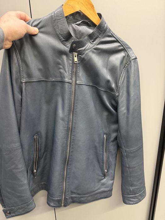 Кожанная куртка Massimo Dutti