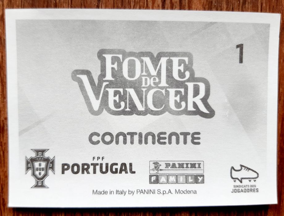 Cromos colecção Fome de Vencer, Continente 2021 da Panini