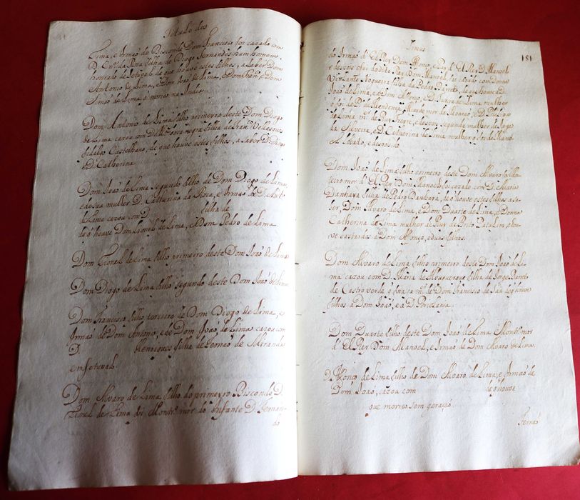 Título dos Lima s manuscrito genealógico (Ponte de Lima, Vila Nova Cerveira)