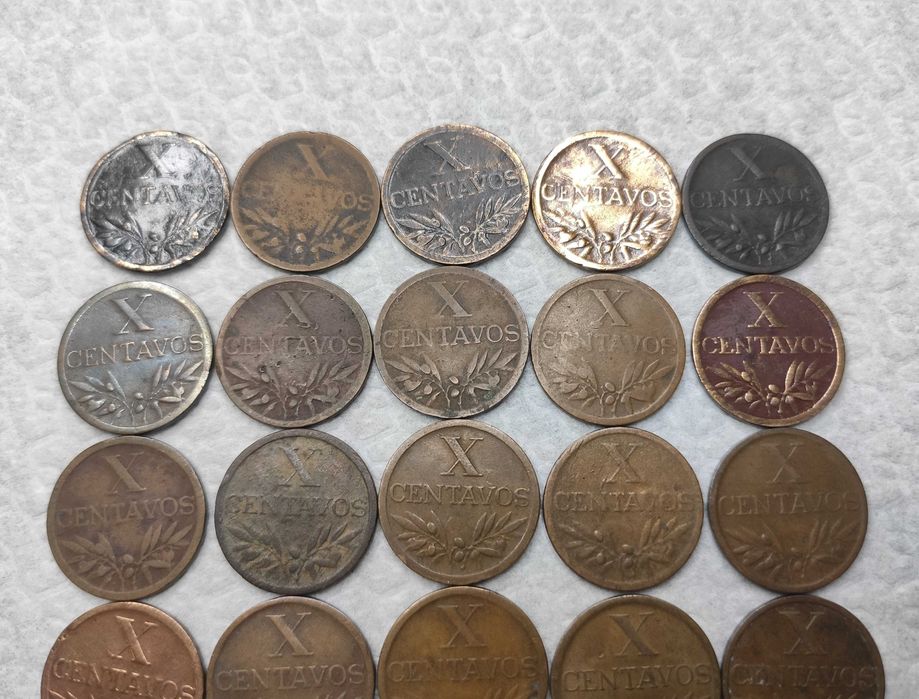 Coleção completa de X Centavos (28 moedas)