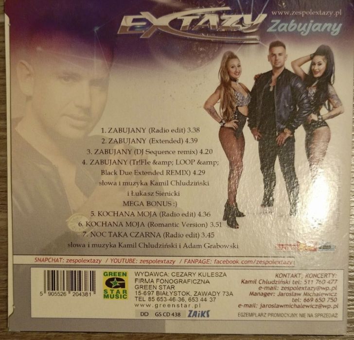 Płyta CD Extazy – Zabujany z autografem