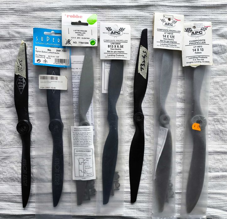 śmigła modelarskie rc do elektrycznych silników