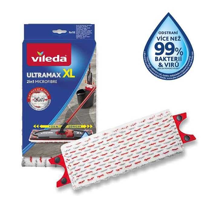 Vileda Ultramax Turbo XL  набір для прибирання, швабра XL 42 см відро 13 л з педальним віджимом