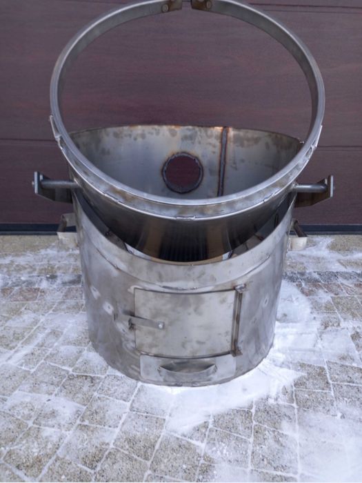 Palenisko  nierdzewne do parnika węglowego 100 litrowego
