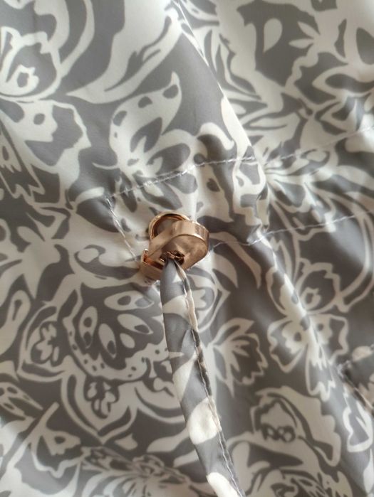 Parker Senhora Impermeável Bege Reversível - Nova