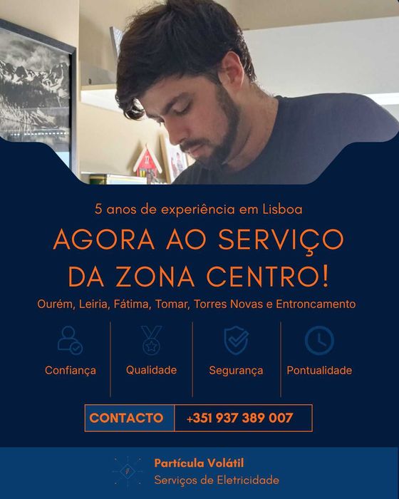 Eletricista certificado pela direção geral de energia