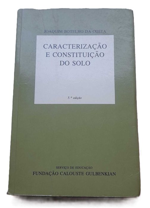 Caracterização e Constituição do Solo, de Joaquim Botelho da Costa