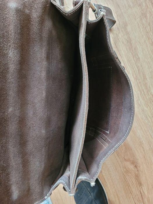 Torba skórzana kolorze brązowym